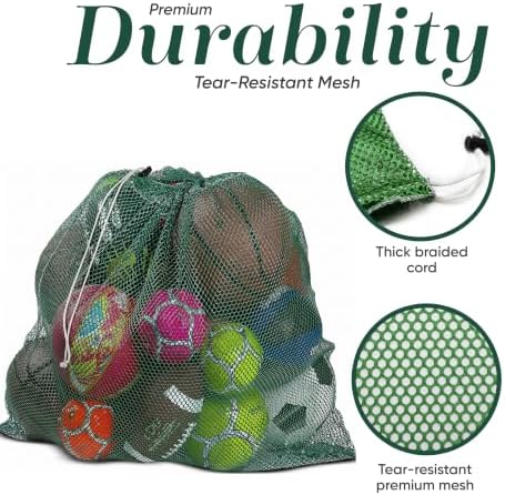 Mesh Equipment Bag, Adjustable, Cord Closure - Image 4
