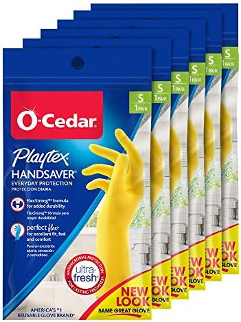 PLAYTEX HandSaver Reuseable Rubber Cleaning Gloves, Everyday Protection by Unknown