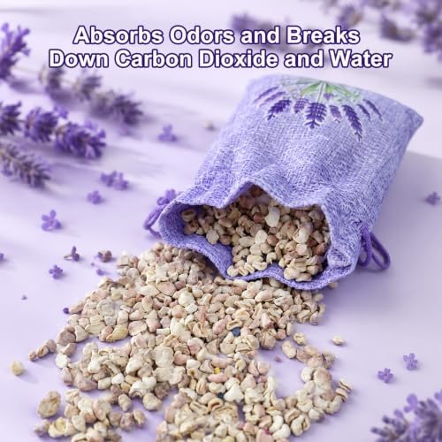 Lavender Sachets 12 Pack, Hanging Closet Freshener, Potpourri Powder - Image 3