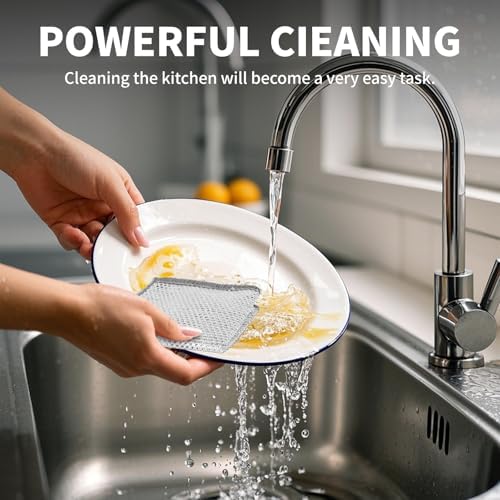 Double Layer Steel Wire Dishcloth, Powerful Cleaning Non-Scratch Wire Dishcloth - Image 4