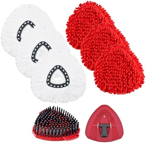 Mop Replacements Heads for OCedar EasyWring, 3 Microfiber Head Refills and 3 by MopHeadsReplacements