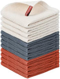 Nialnant 12 Pack Dish Cloths, 100% Cotton Dish Towels by Nialnant