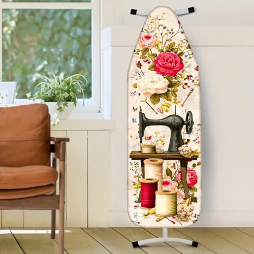 Nuxovilar Sewing Machine Flower Ironing Board Cover 15x54 Polyester - Image 2