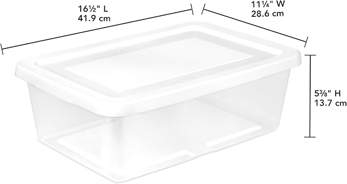 Sterilite Storage Box Stackable Tote, 12 Quart, 12 Pack - Image 3