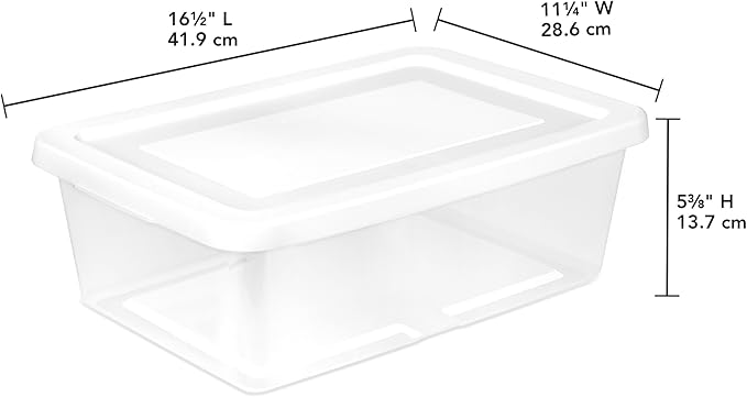 Sterilite Storage Box Stackable Tote, 12 Quart, 30 Pack - Image 3
