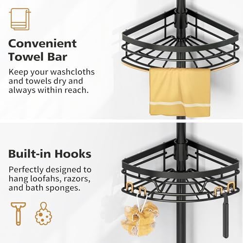DAOYA Tension Pole Shower Caddy - Image 2