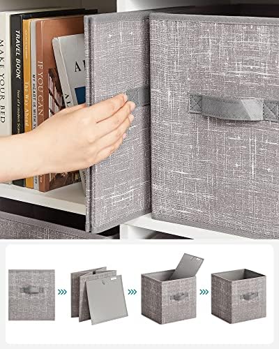 SONGMICS Storage Cubes, 11-Inch Foldable Closet Organizers - Image 6