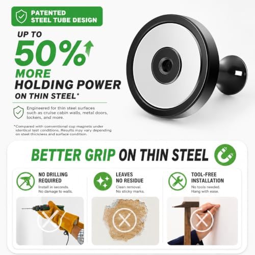 Neosmuk Magnetic Hooks Steel Tube Design - Image 3