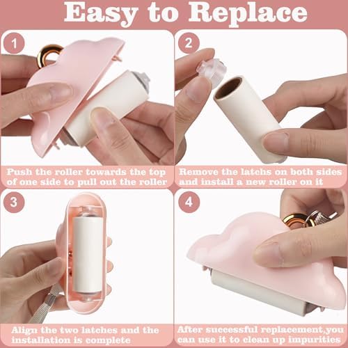 300 Sheets Mini Lint Roller Travel Size Refills, Reusable Pet Hair Remover - Image 7