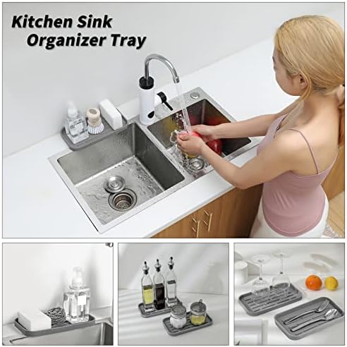 MicoYang Silicone Kitchen Sink Organizer Tray - Image 3