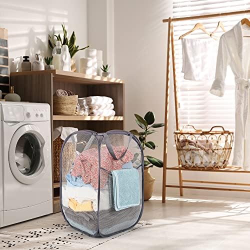 BATTOO Deluxe Strong Mesh Pop up Laundry Hamper Basket - Image 6