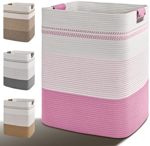Laundry Hamper, 85L Tall Laundry Basket by Degeyoyo