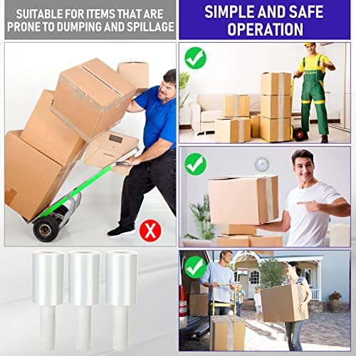 Sherr 12 Rolls 5 Inch x 800 Feet Clear Stretch Shrink Wrap Film - Image 3