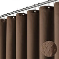 Dynamene Stall Waffle Shower Curtain 256 GSM Heavy Fabric 36x72 Brown by Dynamene