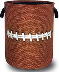 Funny Football Laundry Basket Oxford Cloth Foldable Hamper 18.9x16.5 Inch by Unknown
