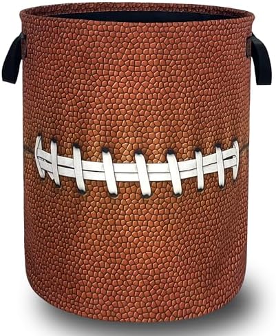 Funny Football Laundry Basket Oxford Cloth Foldable Hamper 18.9x16.5 Inch by Unknown