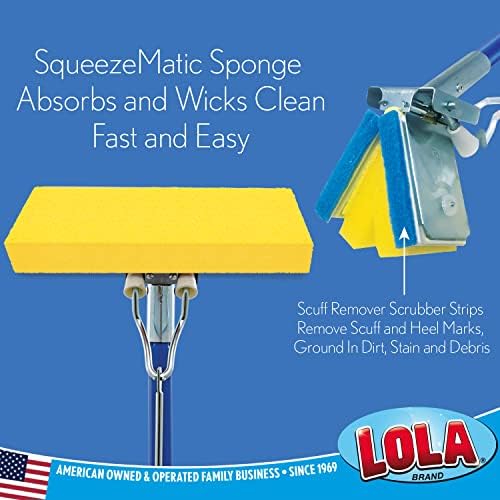 LOLA Squeeze Matic Butterfly Sponge Mop Refill, 12 Pack Replacement Head - Image 2