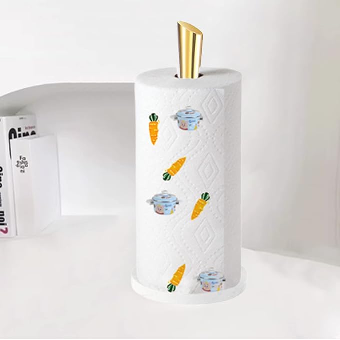 Gold Paper Towel Holder Countertop, Marble Paper Towel Holder Used - Image 6