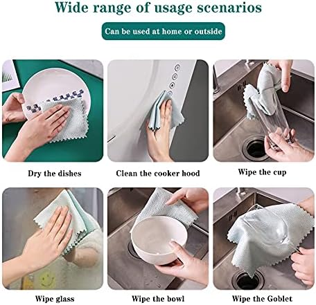 5Pcs Nanoscale Cleaning Cloth, Easy Clean Cloth, Fish Scale Microfiber - Image 4