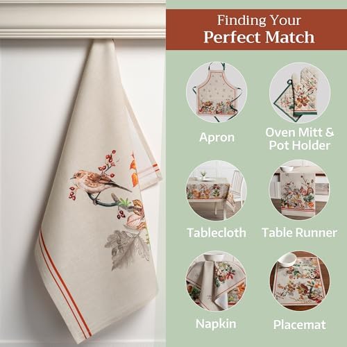 Maison d' Hermine Kitchen Towels Set of 3 Reusable 100% Cotton 27.50" x 20" - Image 6