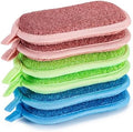 Non Scratch Scrub Sponge-6pack, Dual-Sided Sponges Kitchen by CADONO