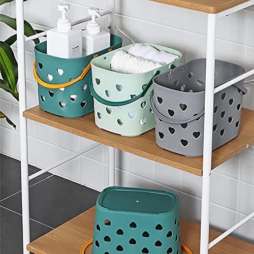 Portable Shower Caddy with Handle Plastic Shower Basket Organizer - Image 3