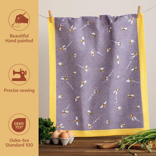 Maison d' Hermine Kitchen Towels Set of 2 Reusable 100% Cotton 27.50" x 20" - Image 2