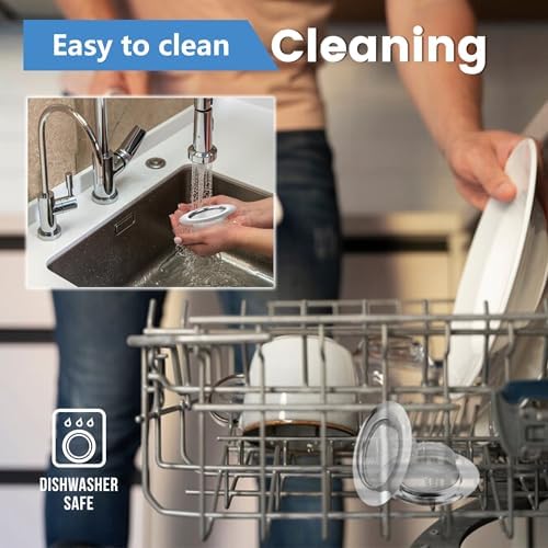 2 Pack 4.5 Inch Stainless Steel Sink Strainer Basket - Image 5