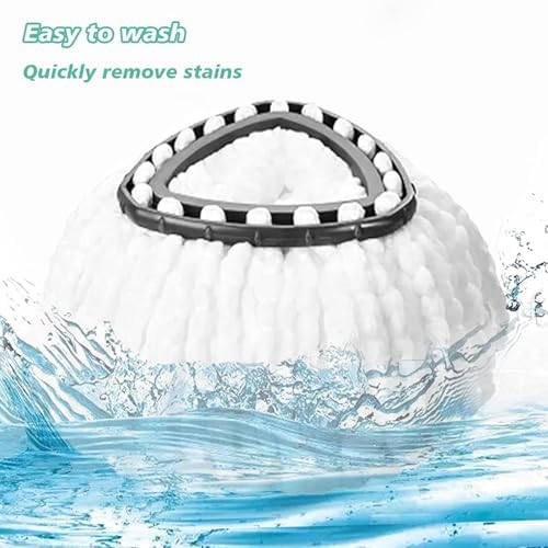 20PCS Spin Mop Replacement, 100% Microfiber, Machine Washable, 360° Rotation - Image 4
