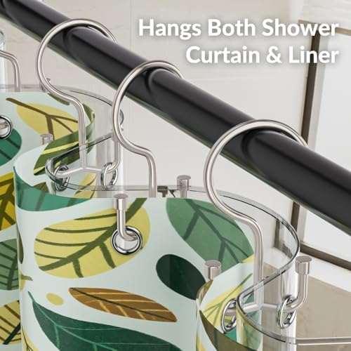 24 Pcs Shower Curtain Hooks, OEH Shower Curtain Rings, Durable Shower Curtain - Image 6