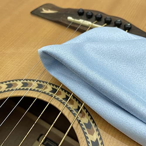 AAwipes Guitar Cloths Microfiber Blue 6pcs 12"x12" Plush Polishing Cloths - Image 3