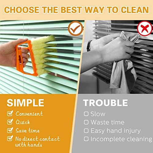 10 Pcs Venetian Window Blind Cleaner Duster Tool Set, Mini Blind Cleaner Duster - Image 4