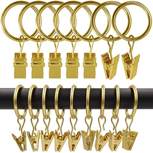 LLPJS 100 Pack Curtain Rings by LLPJSCurtainRingsClipHooks