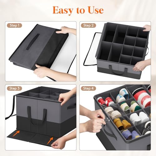 Lifewit Shoe Storage Organizer for Closet, Holder Box, 2 Pack - Image 6