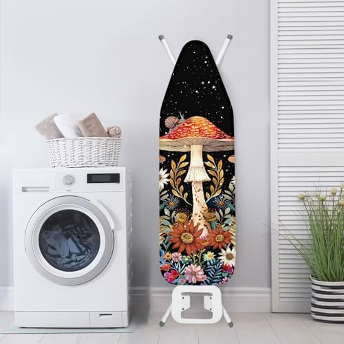 GLENLCWE Mushroom Flower Ironing Board Cover, Heavy Duty Thick Padding Ironing - Image 3
