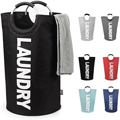 DOKEHOM 125L X-Large Laundry Basket Bag, Collapsible Tall Hamper by DOKEHOM
