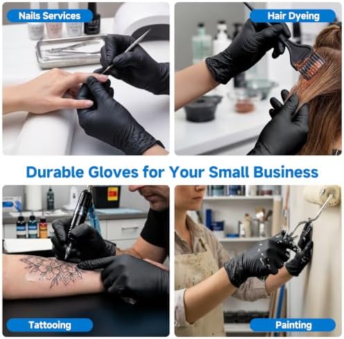 5 Mil 1000Pcs Food Grade Disposable Nitrile Gloves Medium - Image 7