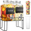 1 Gallon Glass Drink Dispensers by Unknown