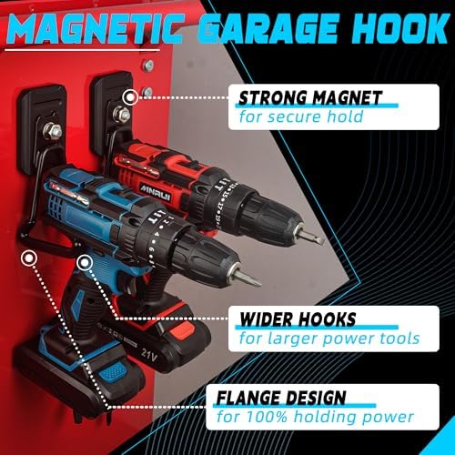 Heavy Duty Magnetic Hook, Large Utility Storage Magnetic Garage Hooks, Strong - Image 2