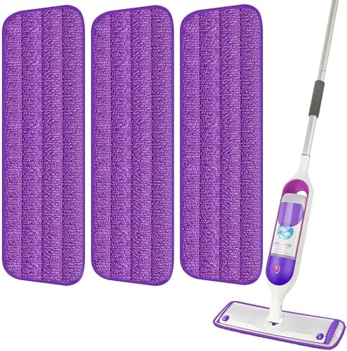 3 Pack Reusable Mop Pads Compatible by ILAVCOOL