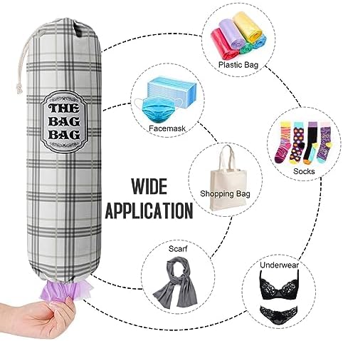 Classic Buffalo Check Plaid Grocery Bags Holder Organizer - Image 4