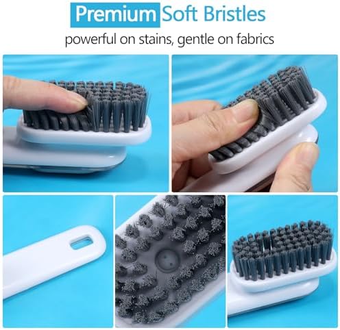 Shoe Brush, Laundry Stain Brush, Liquid Dispenser Shoe Cleaning Brush - Image 3