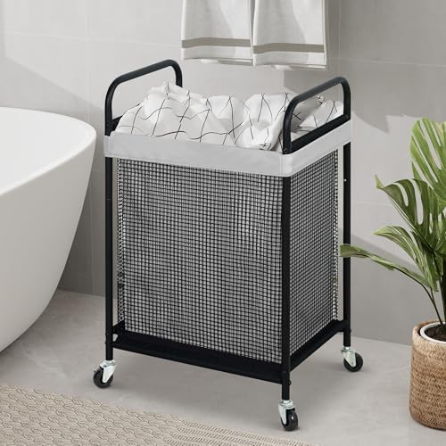 STO STO Laundry Hamper, 90L Rolling Laundry Sorter Cart - Image 3