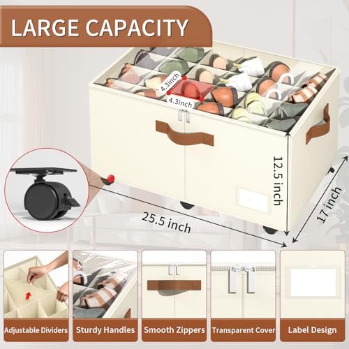 Foyego Shoe Organizer for Closet, Shoe Storage - Image 2