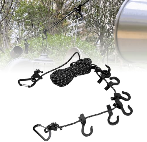 16.4ft Portable Travel Clothesline - Image 3