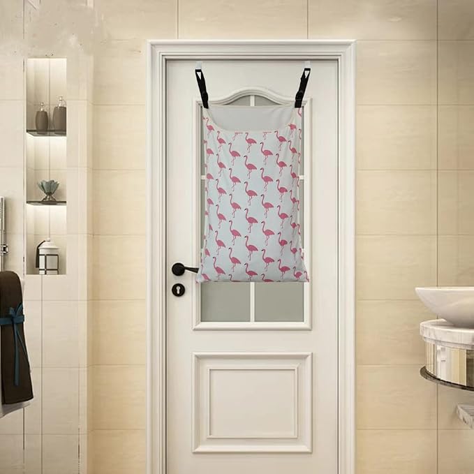 Adjustable Space Saving Door Hanging Laundry Hamper Bag - Image 5