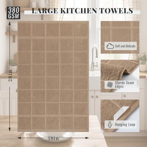 Homaxy 100% Cotton Kitchen Towels 18"x28", 6 Pack Dish Towels - Image 2