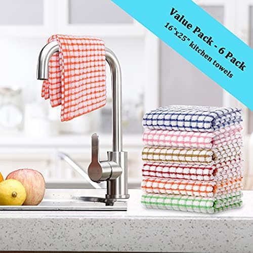 LAZI Kitchen Dish Towels, 16 Inch x 25 Inch Bulk Cotton Kitchen Towels - Image 4