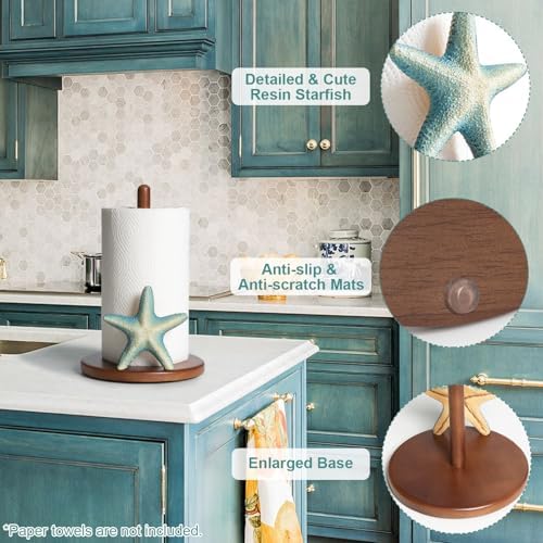 Starfish Paper Towel Holder Coastal Beach Kitchen Decor Decorative Nautical - Image 4