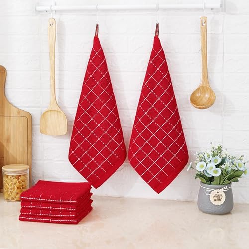 Homaxy 100% Cotton Terry Kitchen Dish Cloths, 12 Pack - Image 6